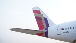 It was after the plane landed in Delhi and was taxiing amid dense fog that it "encountered a foreign object... resulting in damage to the right engine".