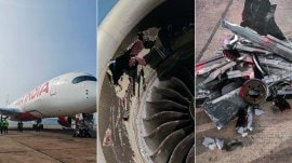 Air India flight engine sucks in cargo container at IGIA, Air India flight, air india, Indira Gandhi International Airport (IGIA), delhi news, India news, Indian express, current affairs