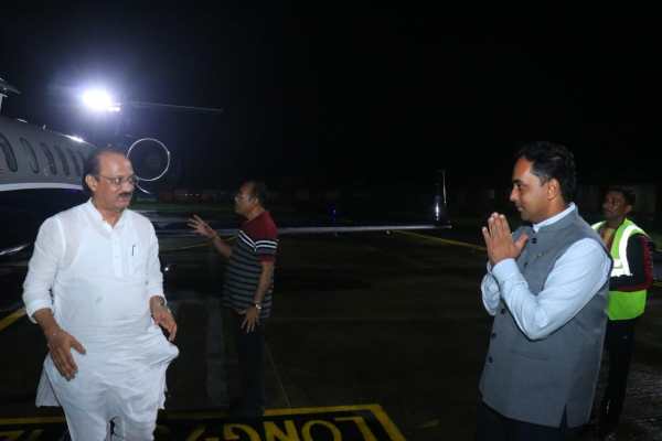 ajit pawar with officials