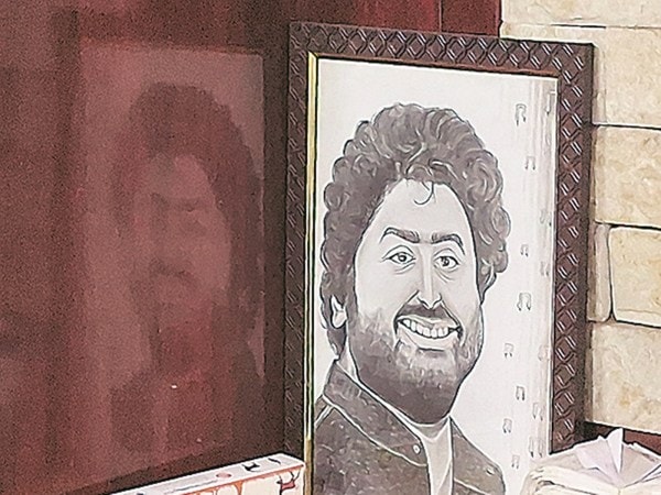 The singer’s sketch at Heshel restaurant 