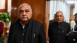 Hooda also pointed at Haryana's growing debt, poor ranking in NITI Aayog's Fiscal Health Index, and NCRB's report on increasing corruption to drive a point home.