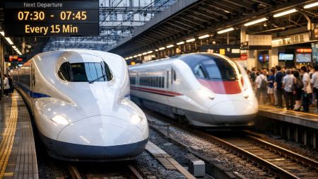 Mumbai-Ahmedabad Bullet train progress (Image generated using AI)