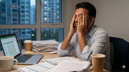 Indian employee at work