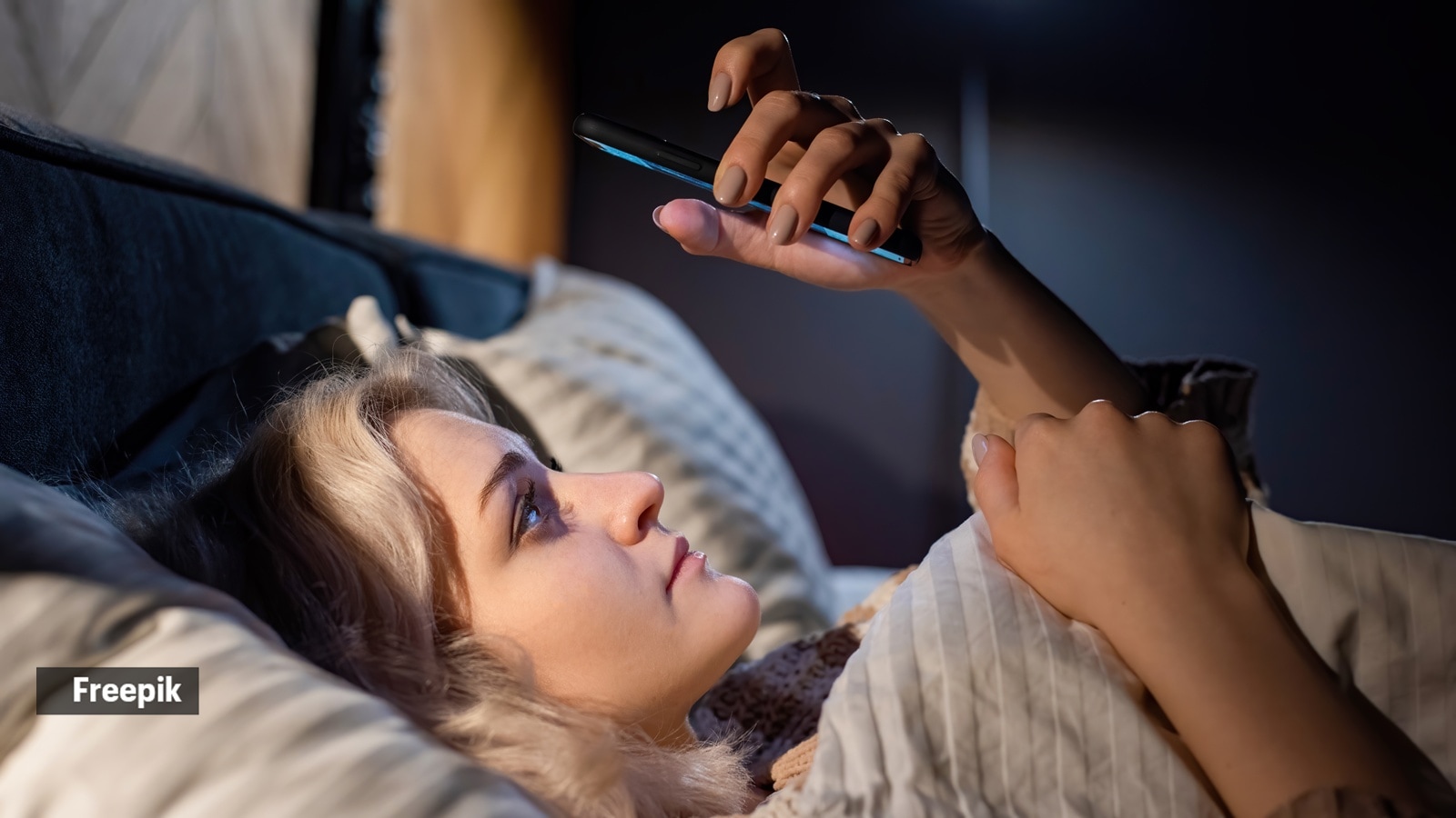 Avoid checking your phone in bed.