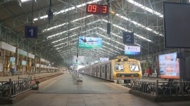 A view of Churchgate station