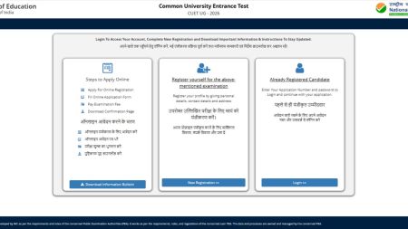 CUET UG 2026 Application: Applicants will be able to apply online at cuet.nta.nic.in