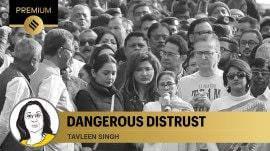 I-PAC ED raids: Mamata Banerjee at a protest rally in Kolkata on Friday (Express Photo: Partha Paul)