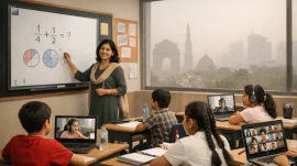 Delhi NCR schools shift to hybrid mode as GRAP implemented