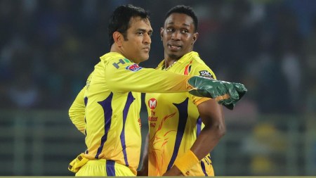 Dwayne Bravo recalled an interesting conversation with MS Dhoni in IPL 2018 that made him go 'wow' on the field. (Sportzpics)