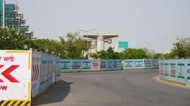 DMRC barricades 20 km along Delhi Metro Phase 4 corridors (Image: DMRC)