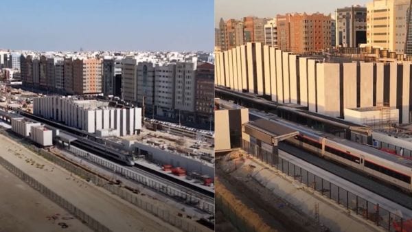 エティハド鉄道アブダビ駅（画像：エティハド鉄道/X）