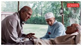 Sardar Vallabhbhai Patel, Jawaharlal Nehru, and Mahatma Gandhi in Freedom at Midnight.