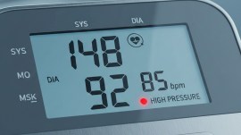 High blood pressure reading