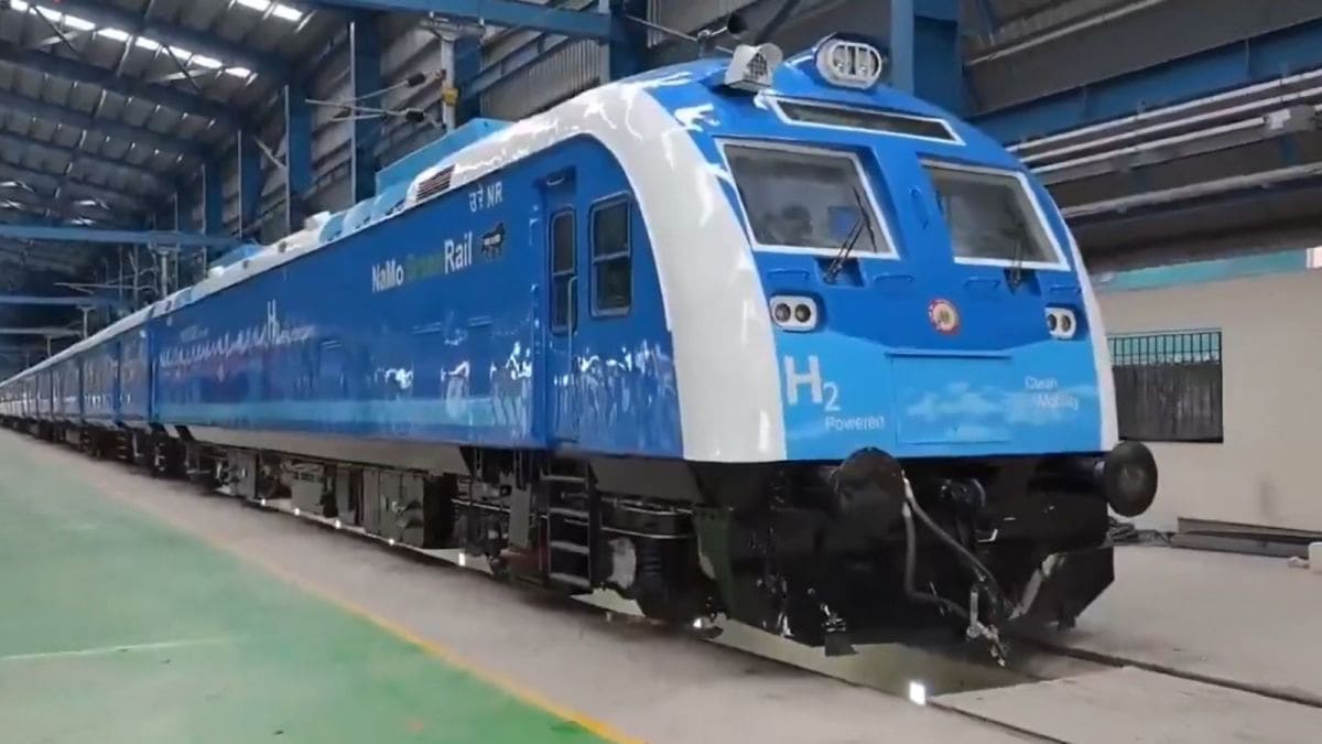 India's first Hydrogen train trial run begins; passenger services ...
