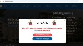 JAM admit card link