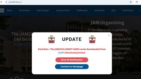 JAM admit card link
