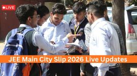 JEE Main 2026: Candidates will be able to check and download the slips from the official website — jeemain.nta.nic.in
