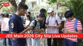 The JEE Main 2026 official website – jeemain.nta.nic.in will make the city intimation slip links active.