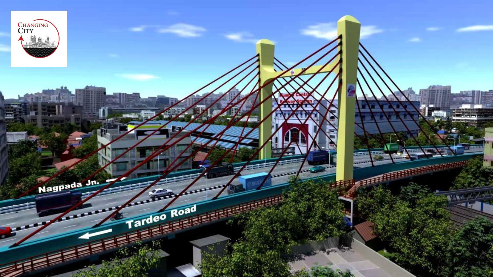 New 6-lane Tilak Bridge in Mumbai