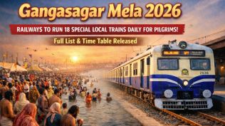 Gangasagar Mela special local train 2026 (Image generated using AI)