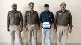 caption: The accused, Virendra Yadav, was arrested on Monday. Express