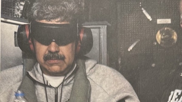 US President Donald Trump releases first photo of Nicolas Maduro on board the USS Iwo Jima
