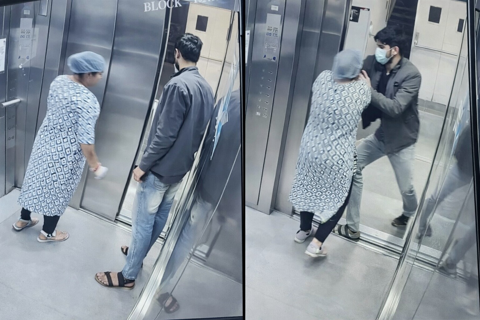 AIIMS Bhopal employee robbed of mangalsutra inside hospital lift, video captures snatching