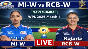 WPL 2026, MI vs RCB Live Cricket Score: Mumbai Indians are facing Royal Challengers Bengaluru in a Women's Premier League game.