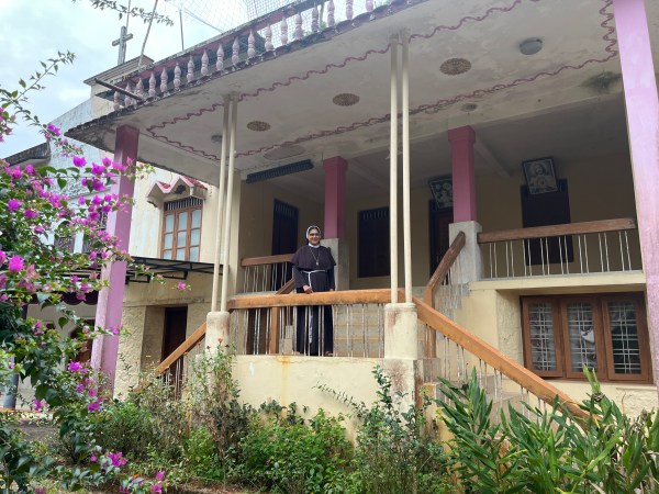 Sr Ranit at the St Francis Mission Home at Kuravilangad village in Kottayam district