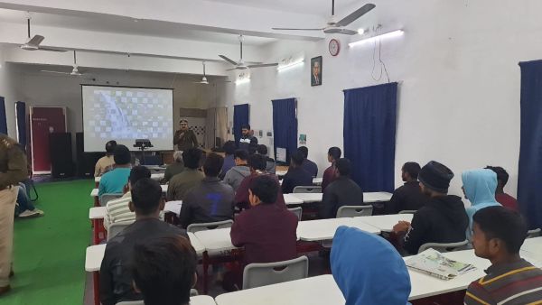 Motivation classes underway onside Sasaram division jail. (Express photo)