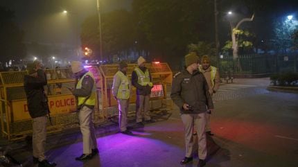 Delhi Police and security personnel