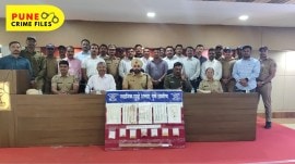 The Pune Rural police with the arrested accused and recovered jewellery.