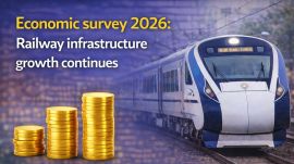 Economic survey 2026: Indian Railways witnessed rapid infrastructure growth (Image generated using AI)