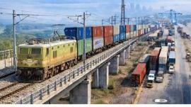 Economic Survey 2026: Indian Railways drive freight and energy logistics growth in the country. (Image: DFCCIL)