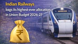 Rail Budget 2026: Indian Railways receives its highest-ever budget allocation (Image generated using AI)