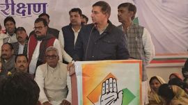 Congress leader Harish Chaudhary, the AICC in-charge of Madhya Pradesh and the MLA from Baytoo