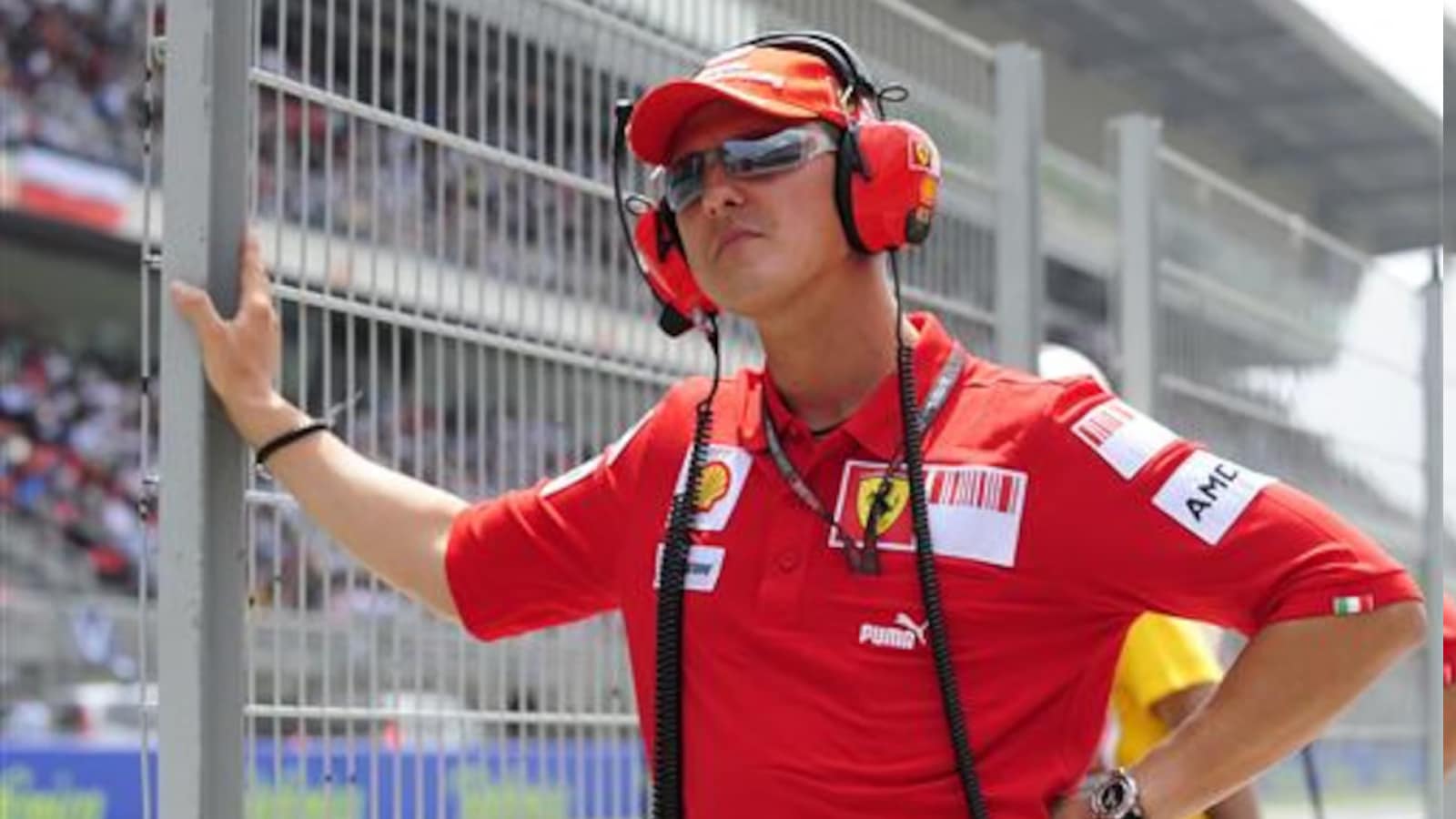 Michael Schumacher, who suffered brain damage after crashing into rocks near the French Alps resort of Meribel, is reportedly no longer bedridden. (Reuters Photo)