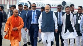 Amit Shah, dynastic politics, Non-BJP dynastic parties, dynastic parties, Yogi Adityanath, Bharatiya Janata Party, Lucknow news, Uttar pradesh news, Indian express, Current affairs