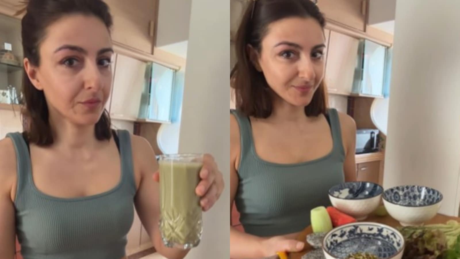Soha Ali Khan shares her morning green juice