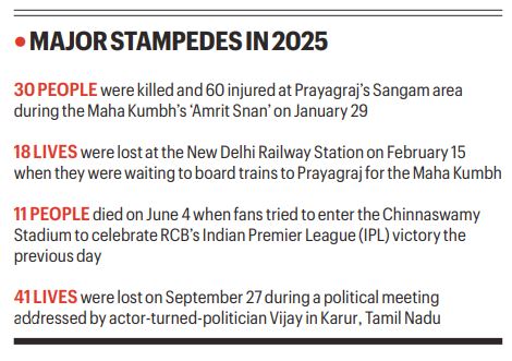 The directive, issued recently, comes after several states witnessed loss of human lives due to overcrowding or lapses in coordination at high-profile mega events, including religious congregations and cultural festivals.