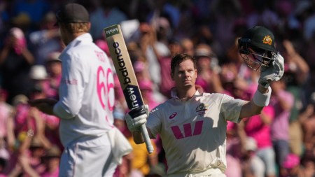 Steve Smith reached his 37th Test hundred in Sydney in 219 innings, bettering Sachin Tendulkar. (AP Photo)