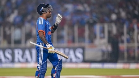 In 2025, Suryakumar scored just 218 runs 19 T20I innings at a strike rate of 123.16 and average of just 13.62. (PTI Photo)