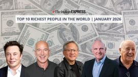 Top 10 billionaires in the world , as of January 2026: Elon Musk continues to be the world's richest.