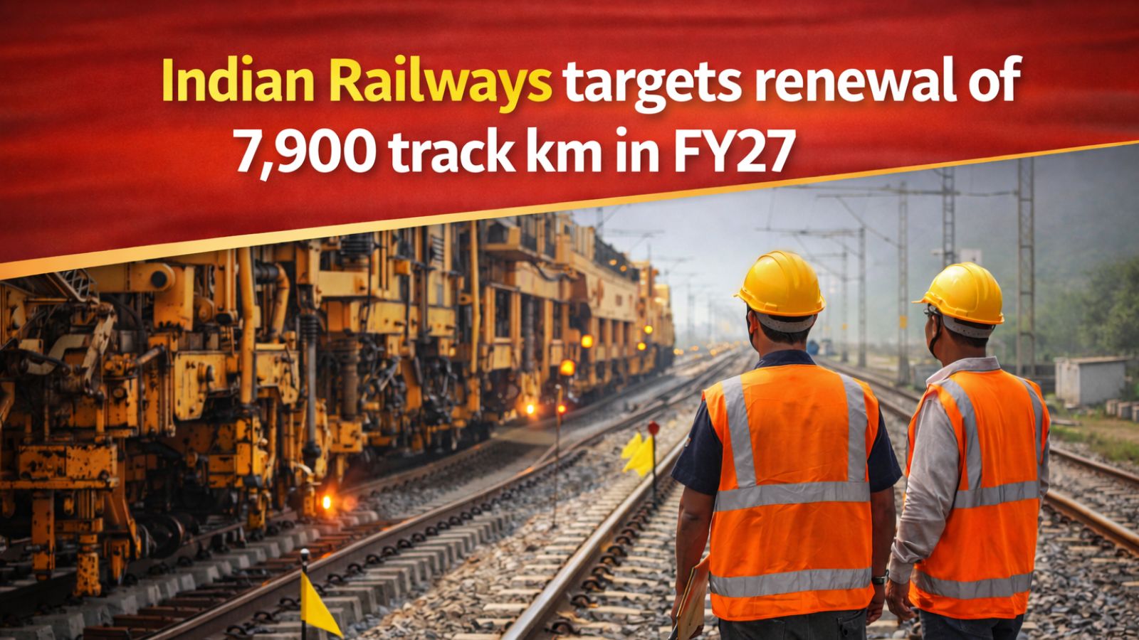 Indian Railways targets renewal of 7,900 track km in FY27 to improve safety, speed