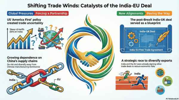 UPSC Issue at a Glance | India and EU seal the deal: Trade, Mobility, Security — and What changes now