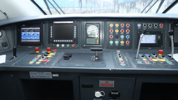 Driver cab with advanced controls and safety systems (Image: Ministry of Railways)