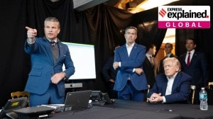US President Donald Trump monitors military operations in Venezuela with Defense Secretary Pete Hegseth and CIA Director John Ratcliffe, center, at Mar-A-Lago, Florida, on Jan. 3.