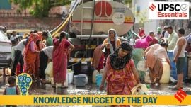 Upsc, water crisis, bankruptcy, un, reports