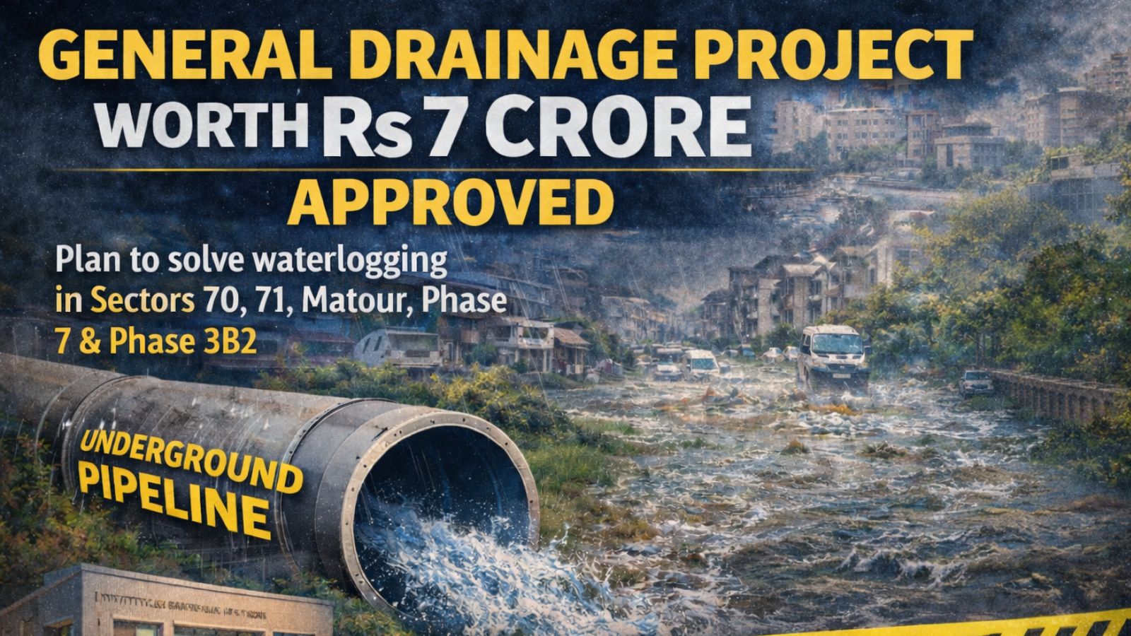 Mohali Approves Rs 7 Cr Drainage Project