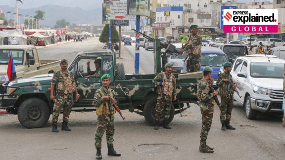 STC soldiers in Aden.